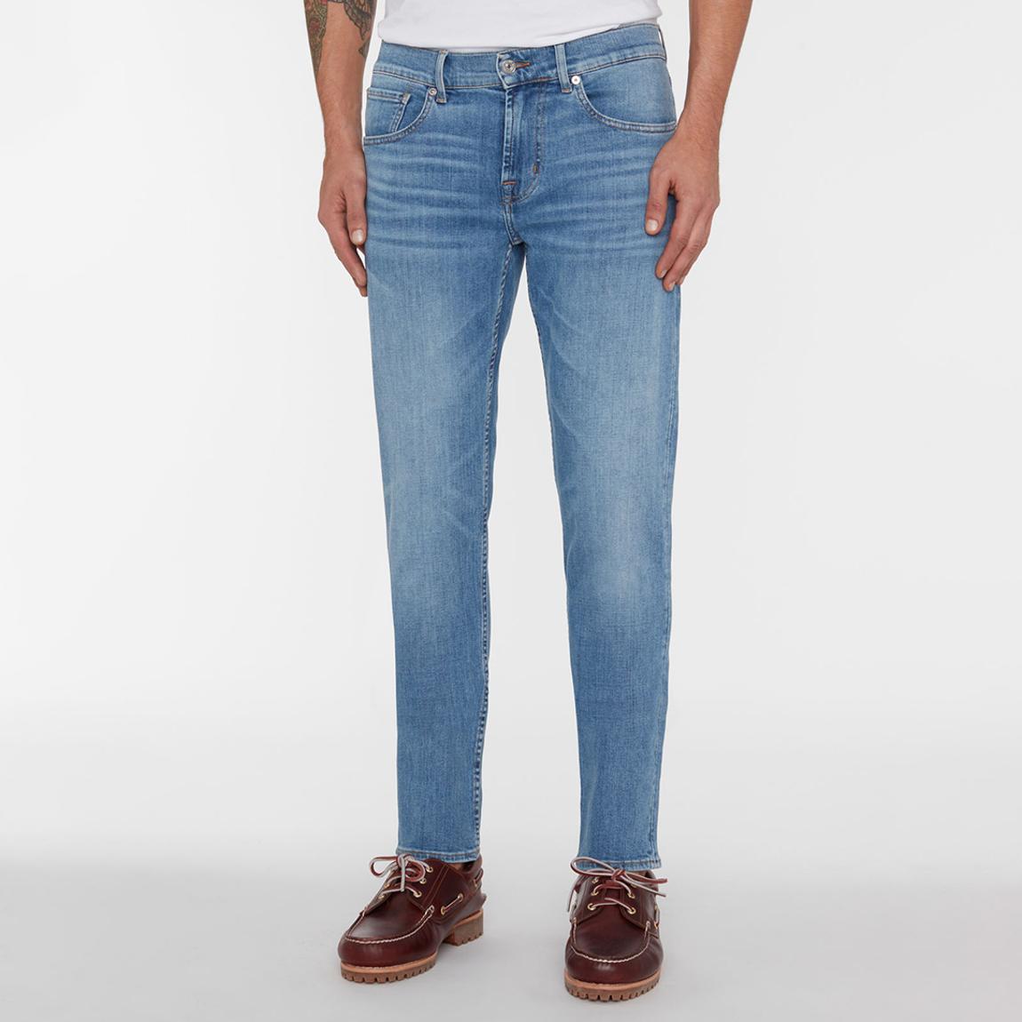 Blue Slimmy Tapered Stretch Jeans main product photo