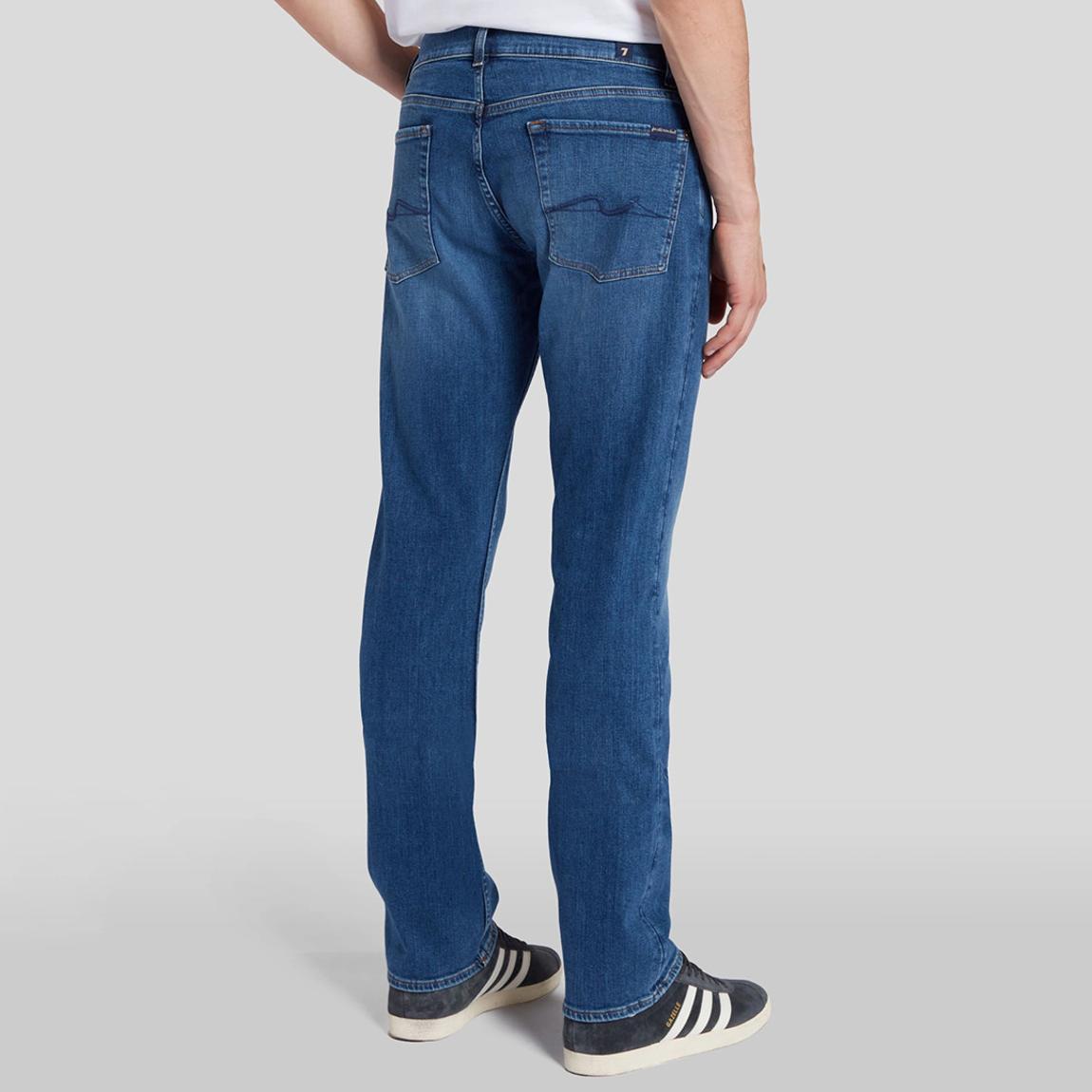 Mid Blue Standard Straight Stretch Jeans main product photo