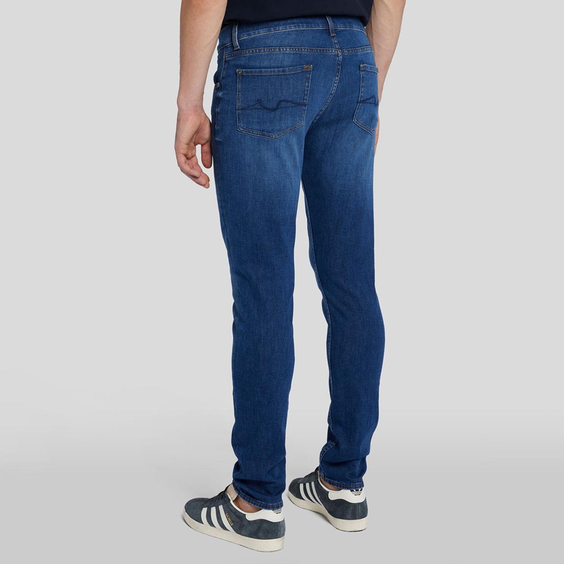 Dark Blue Slimmy Tapered Stretch Jeans main product photo