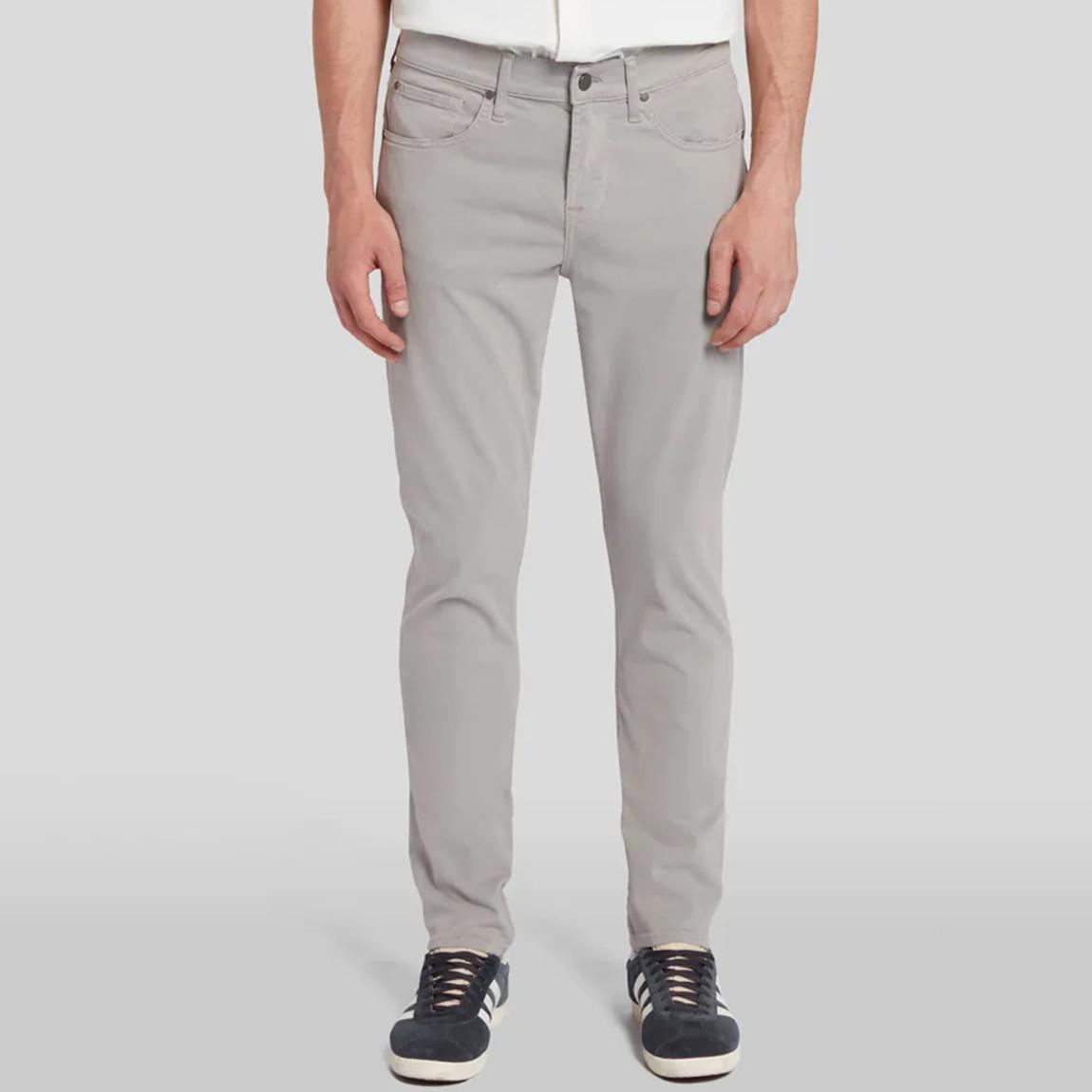 Light Grey Slimmy Tapered Stretch Trousers main product photo