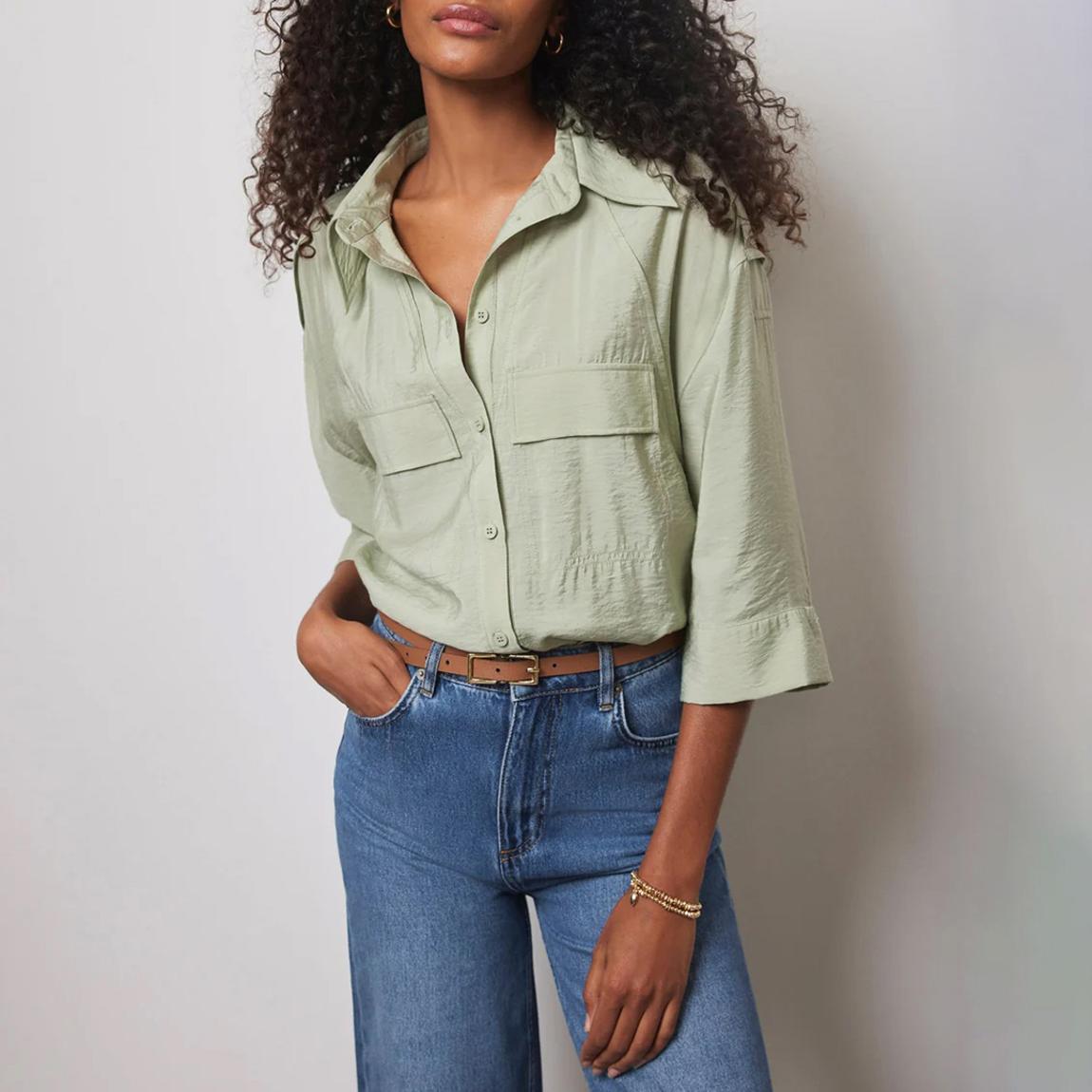Khaki Utility SS Shirt main product photo
