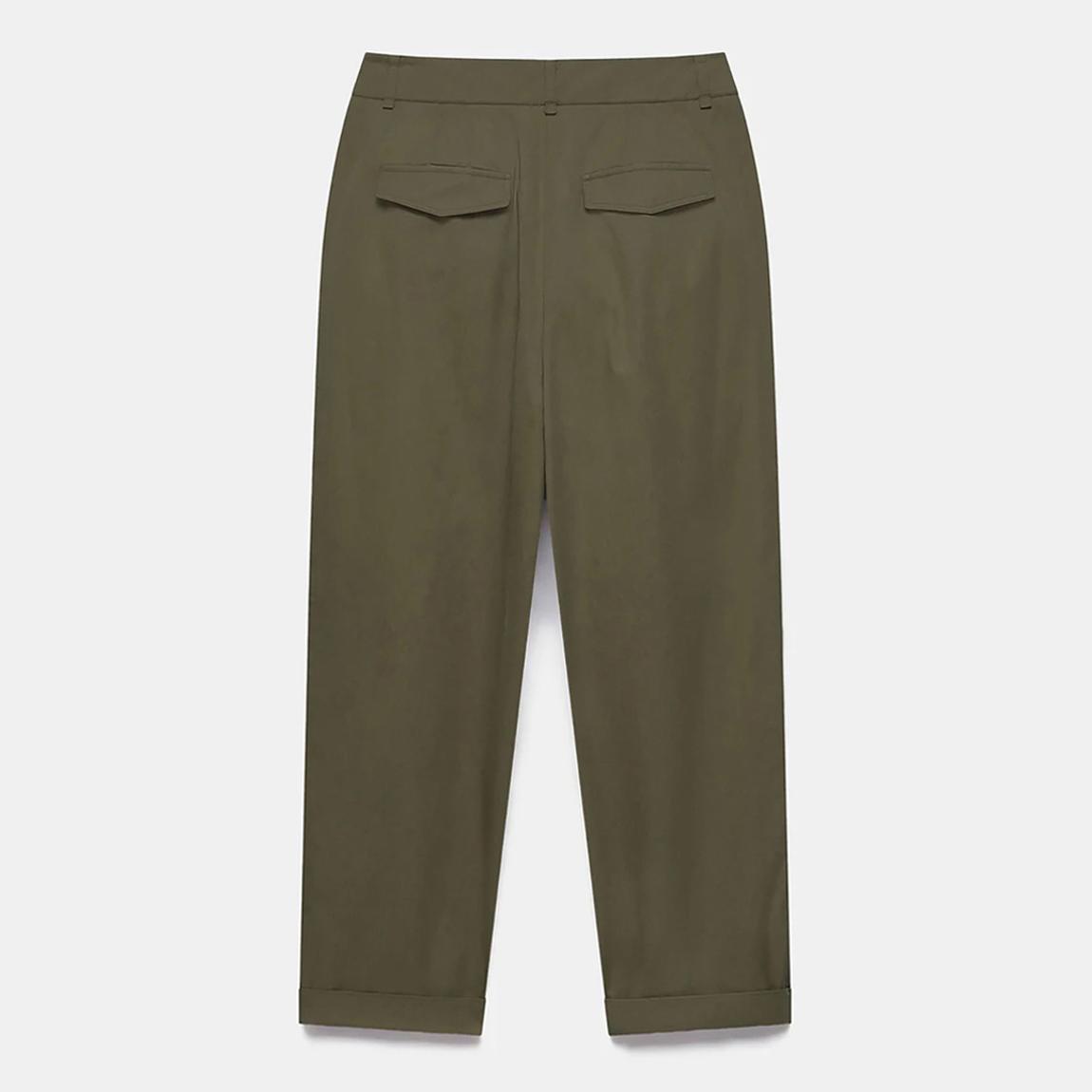 Khaki Cotton Blend Trouser main product photo