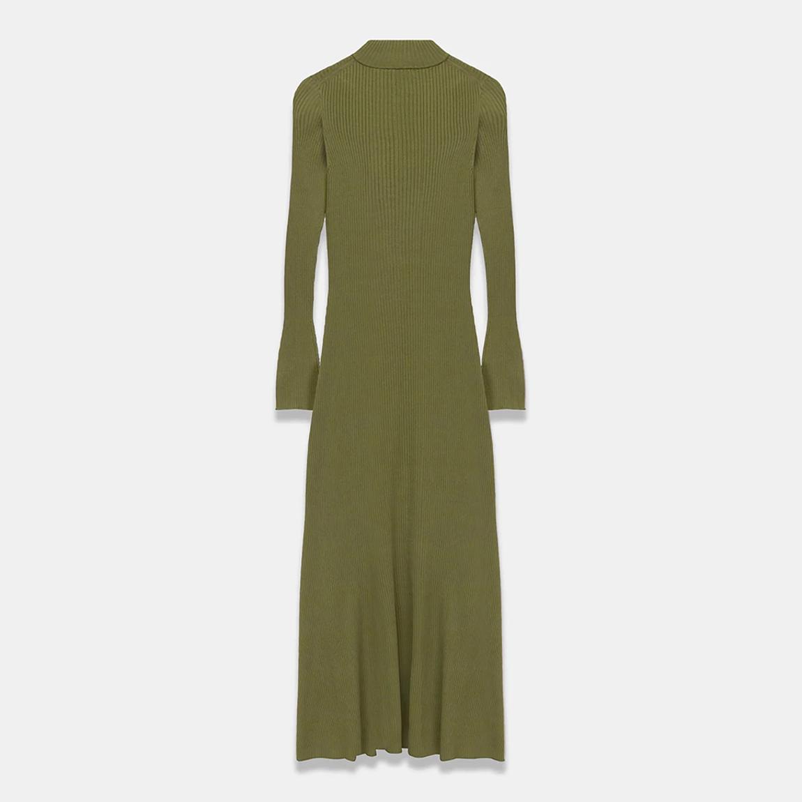 Green Ruffle Maxi Dress main product photo