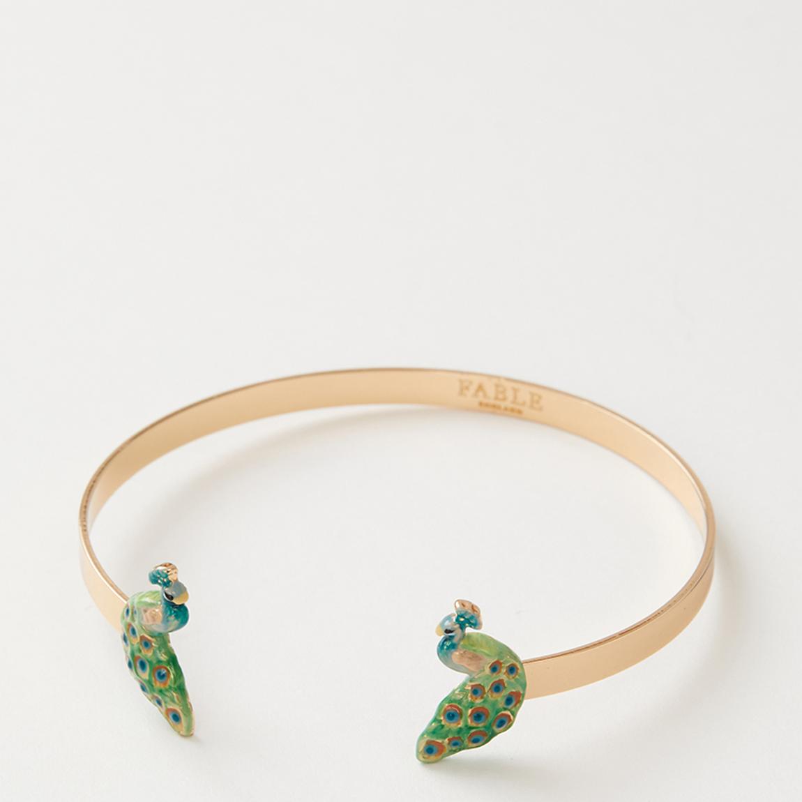 Enamel Peacock Bangle main product photo
