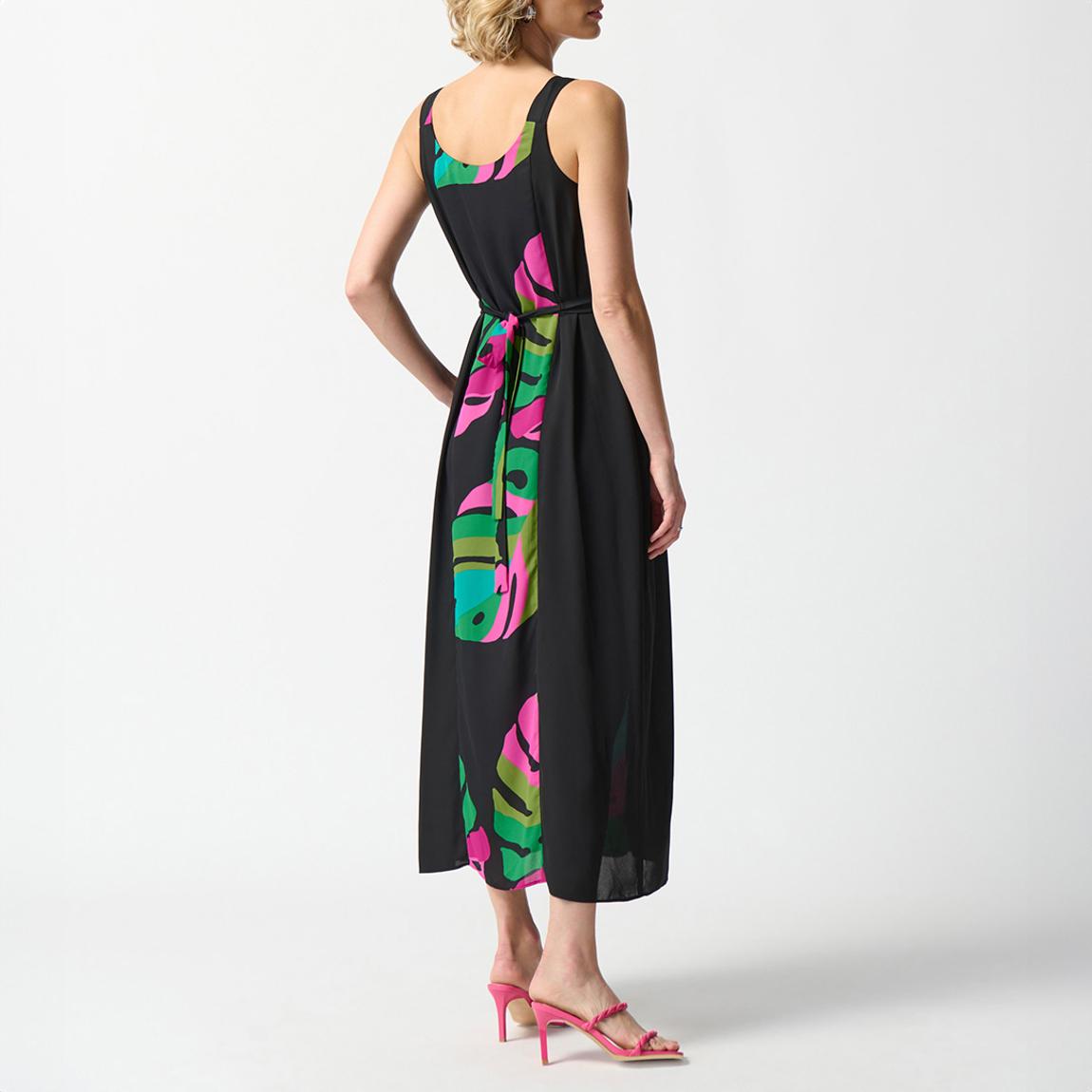 Black Pink Printed Dress main product photo