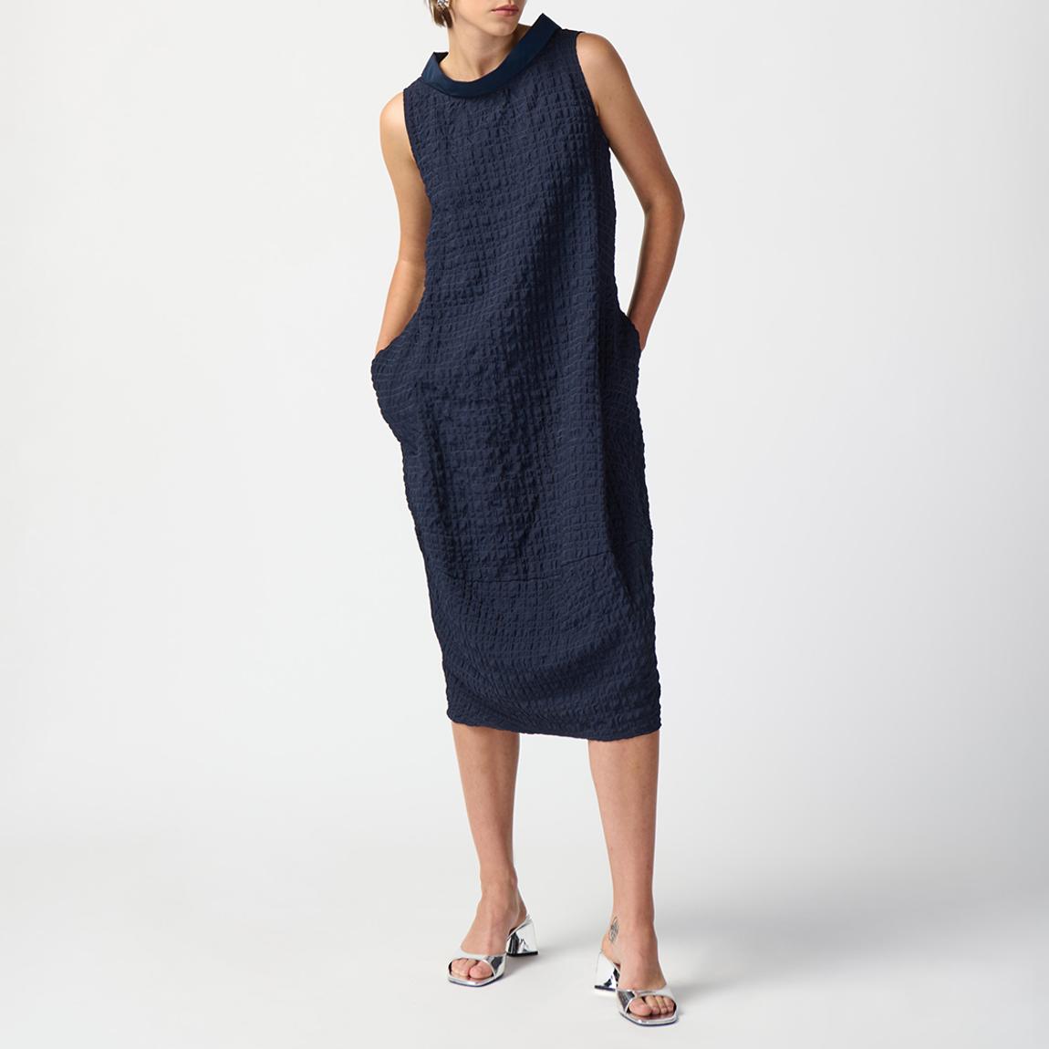 Navy Zip Midi Dress main product photo