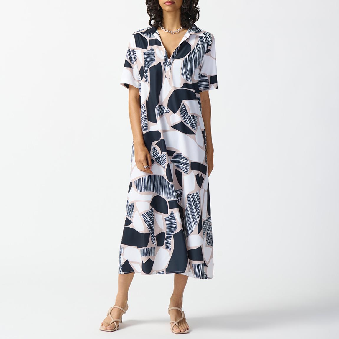 Navy / White Printed Dress main product photo