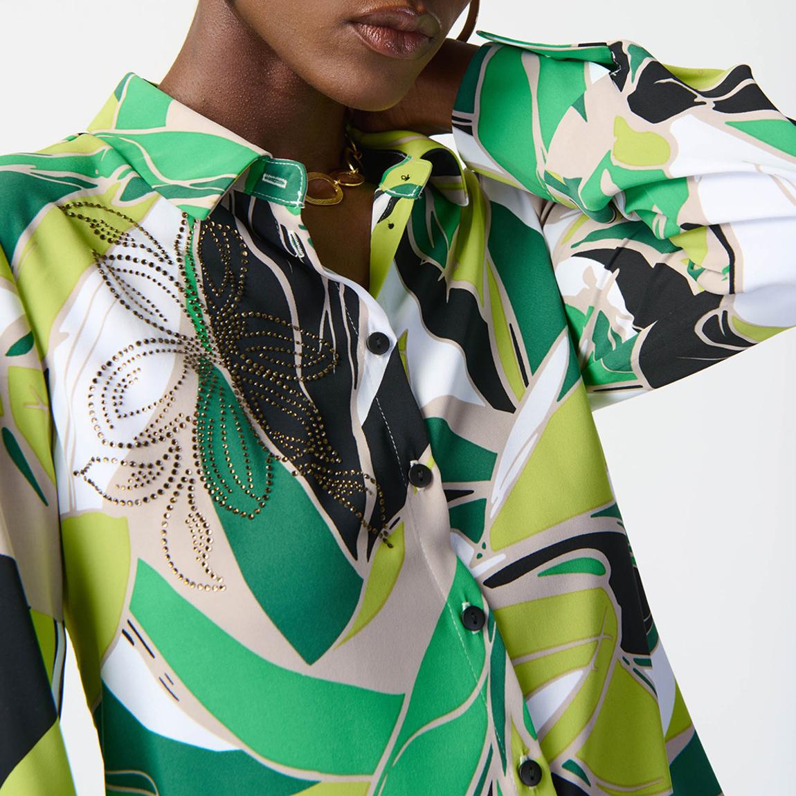 Green Floral Blouse main product photo