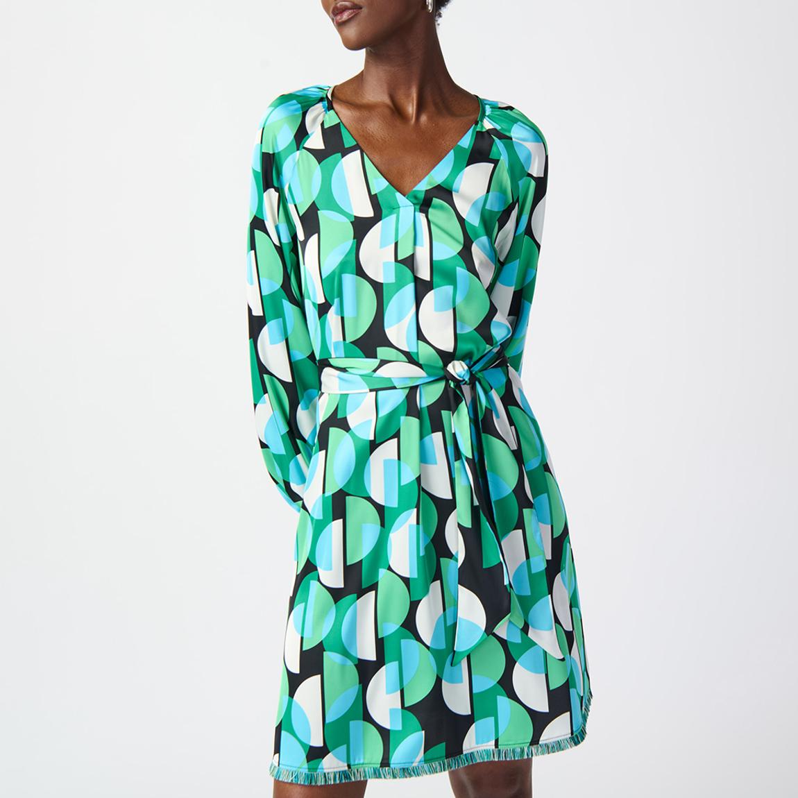Green / Black Printed Dress main product photo