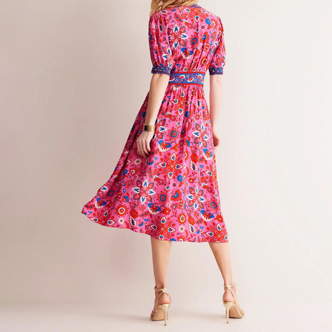 liquorish a line lace detail midi dress Opera Lace Hem Midi Dress S