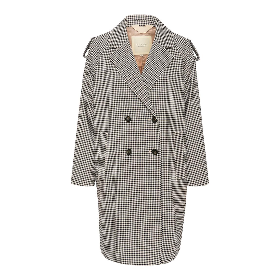 Dark Navy Check Erika Coat main product photo