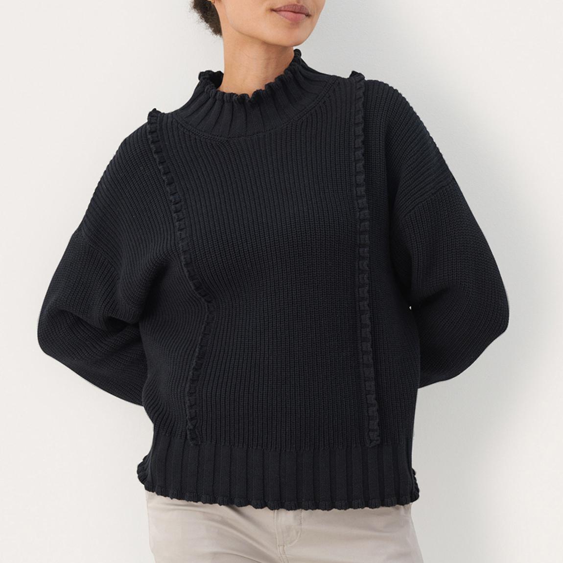 Navy High Neck Elyssa Jumper main product photo