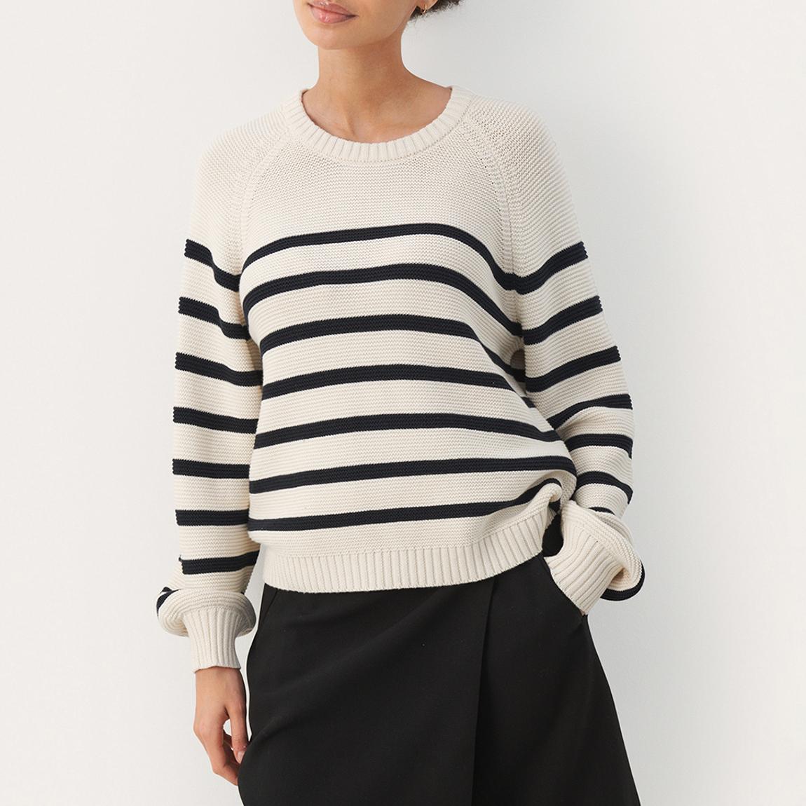 Navy/Cream Stripe Saya Jumper main product photo