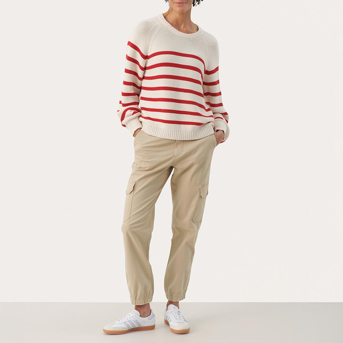 Red/Cream Stripe Saya Jumper main product photo