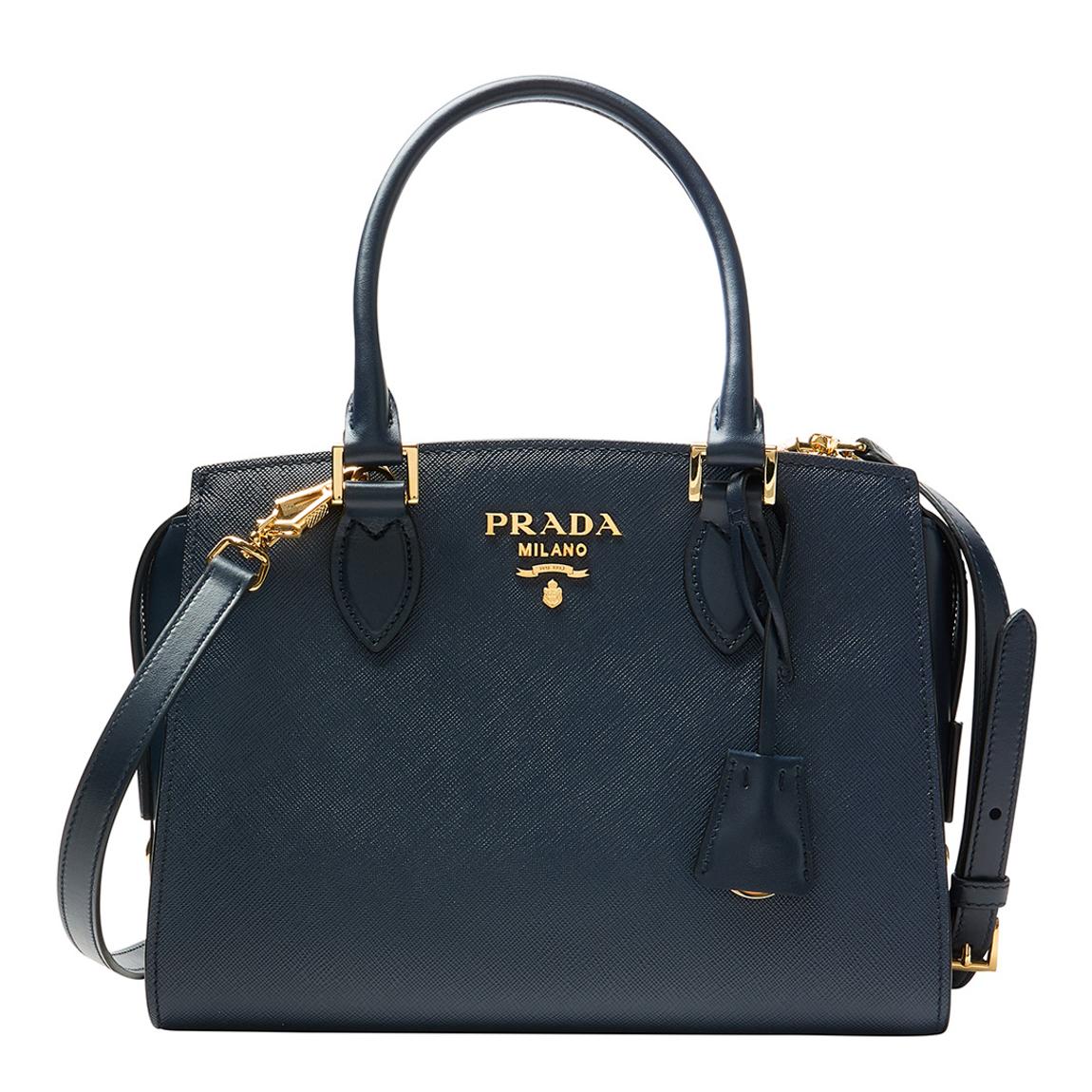 Navy Small Galleria Saffiano Leather Bag main product photo