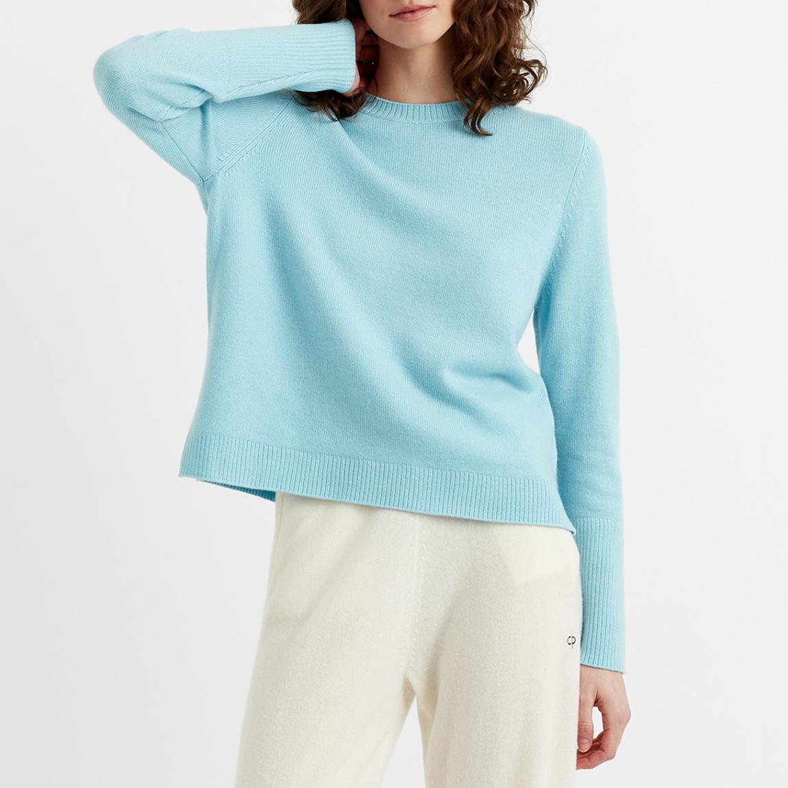 Blue Cashmere Boxy Jumper main product photo