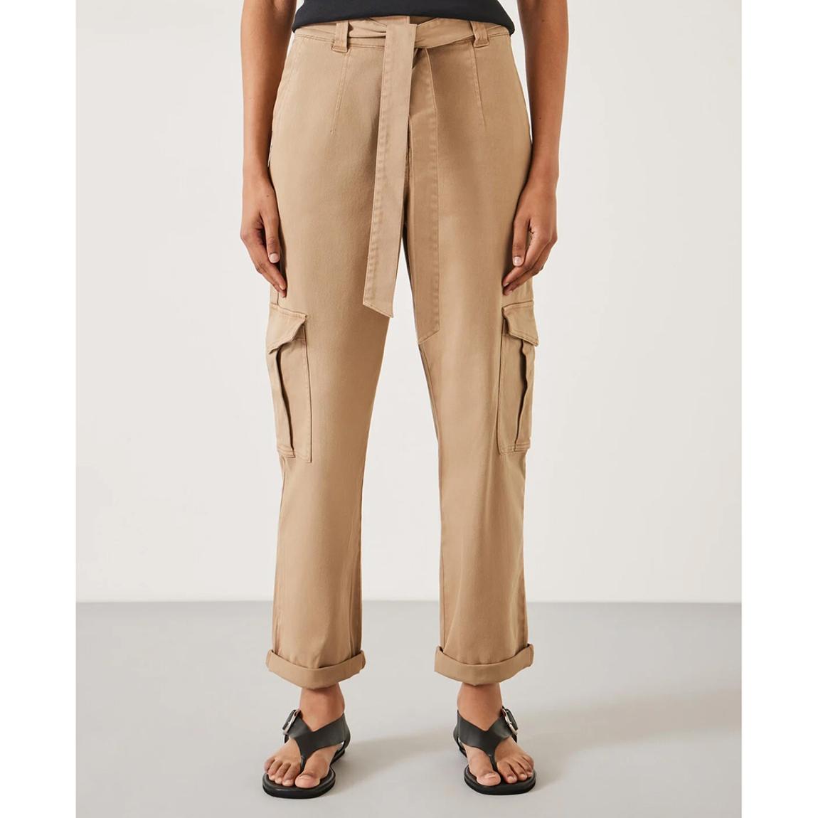 Soft Brown High Waist Belted Trouser main product photo