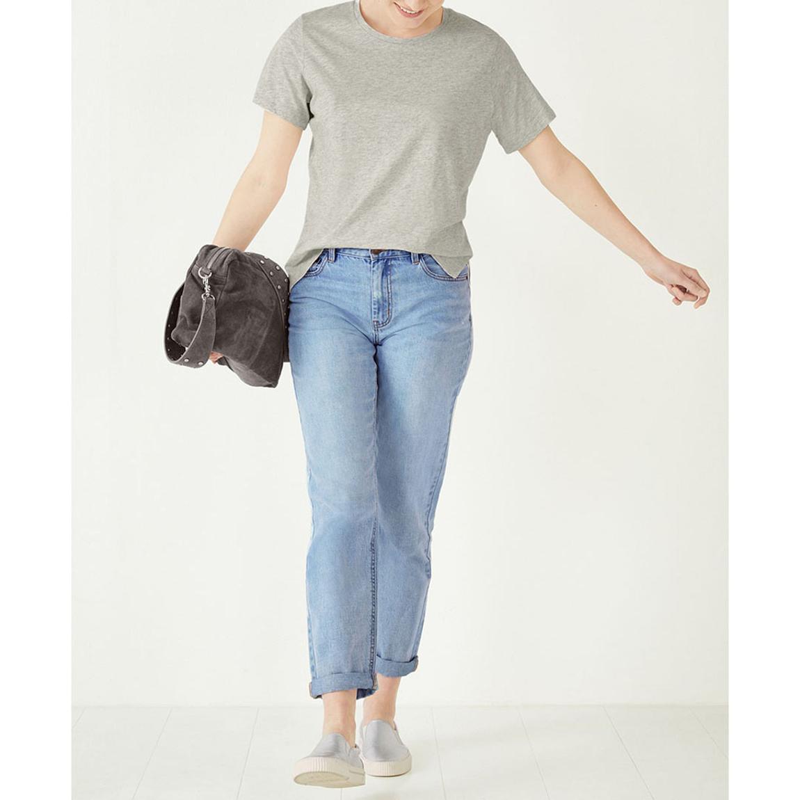 Grey Cali Cotton Slub Crew Tee main product photo