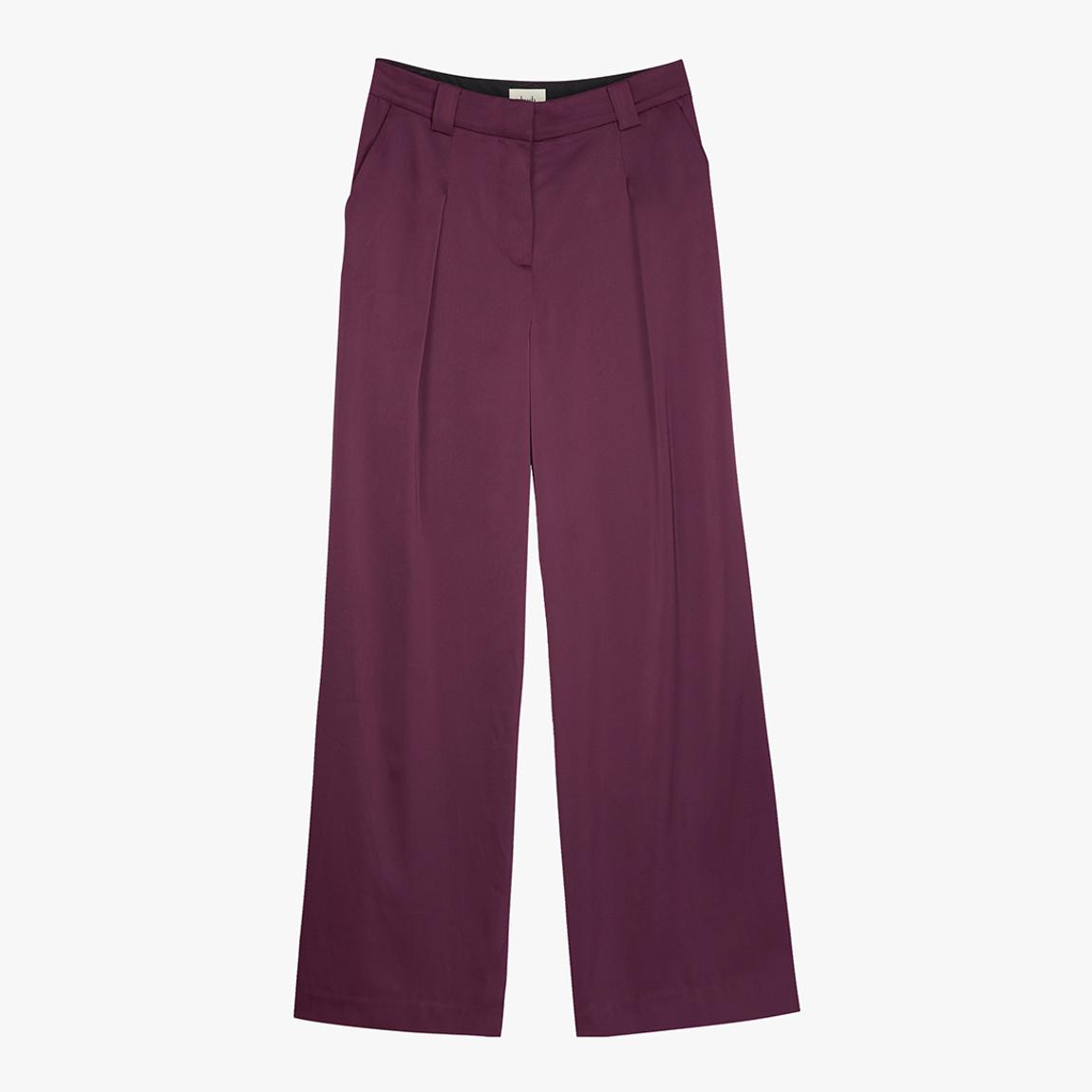 Purple Melanie Satin Trousers main product photo