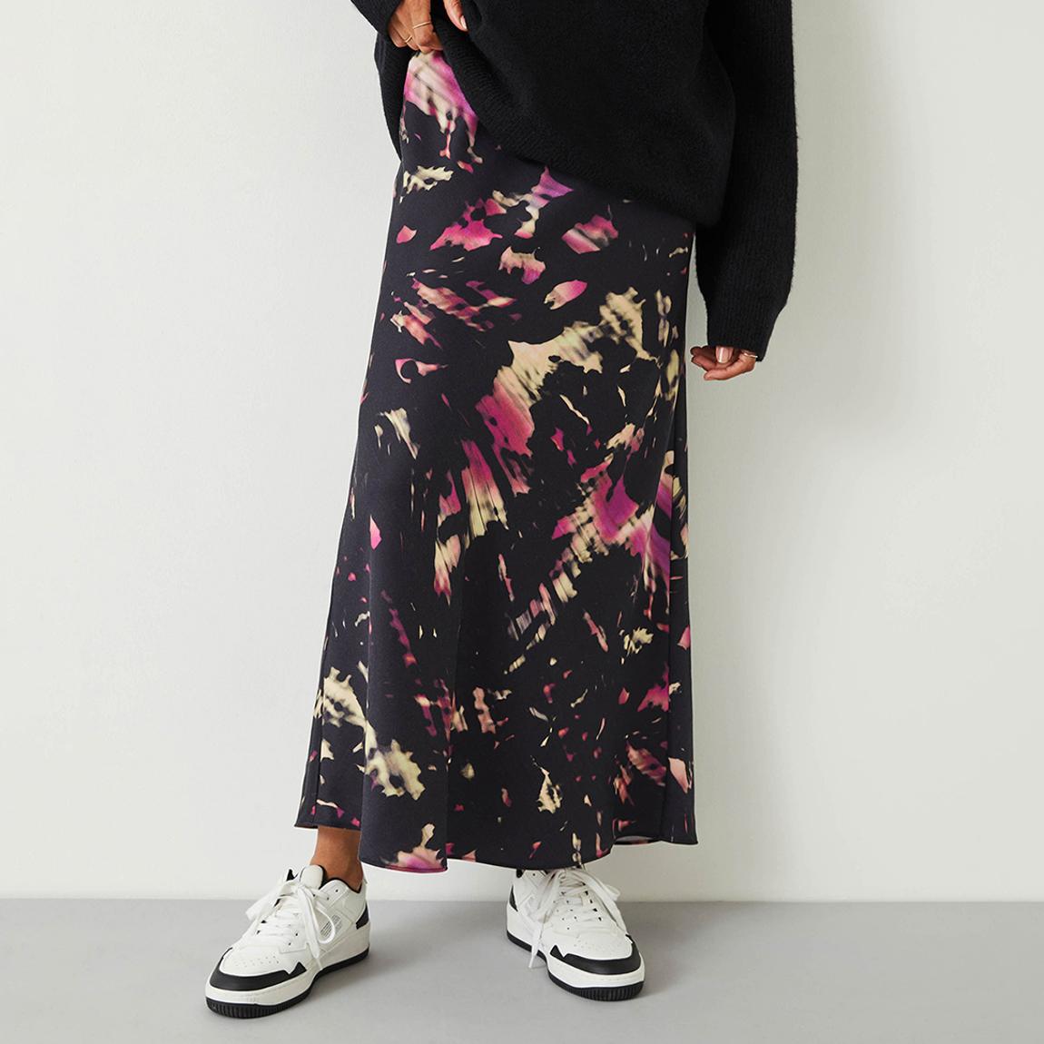 Black Emeri Slip Maxi Skirt main product photo