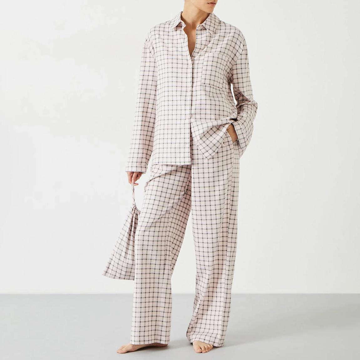 Pink Luella Brushed Twill Pyjama Set main product photo