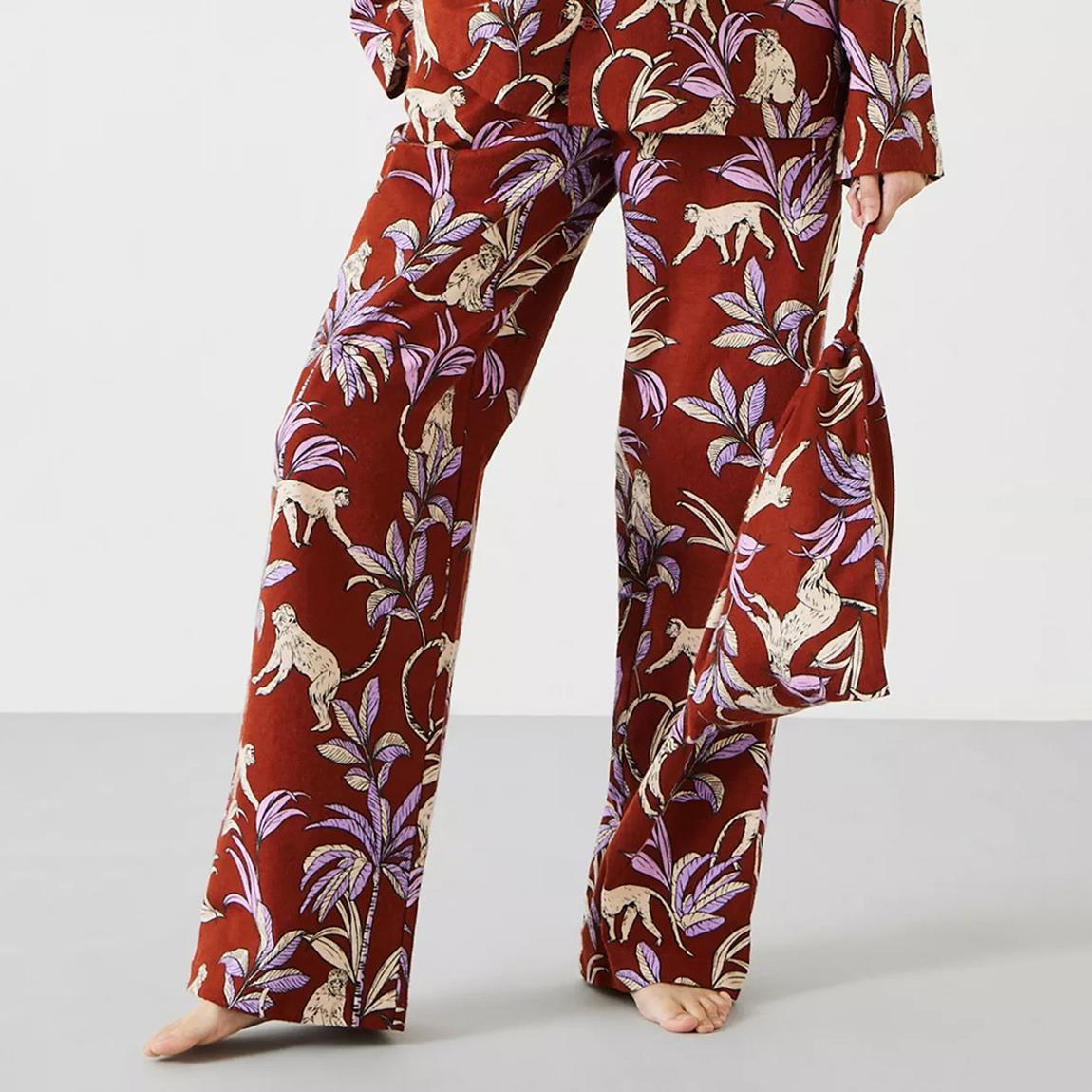 Orange Sadie Cotton Pyjama Trousers main product photo