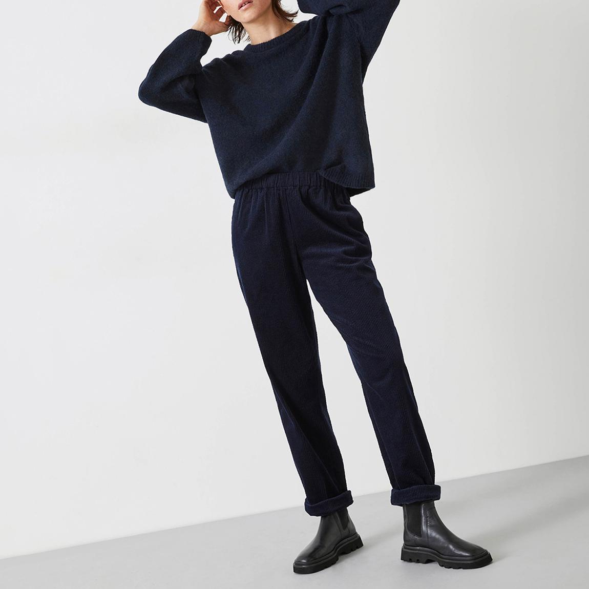 Navy Elaine Wool Blend Jumper main product photo