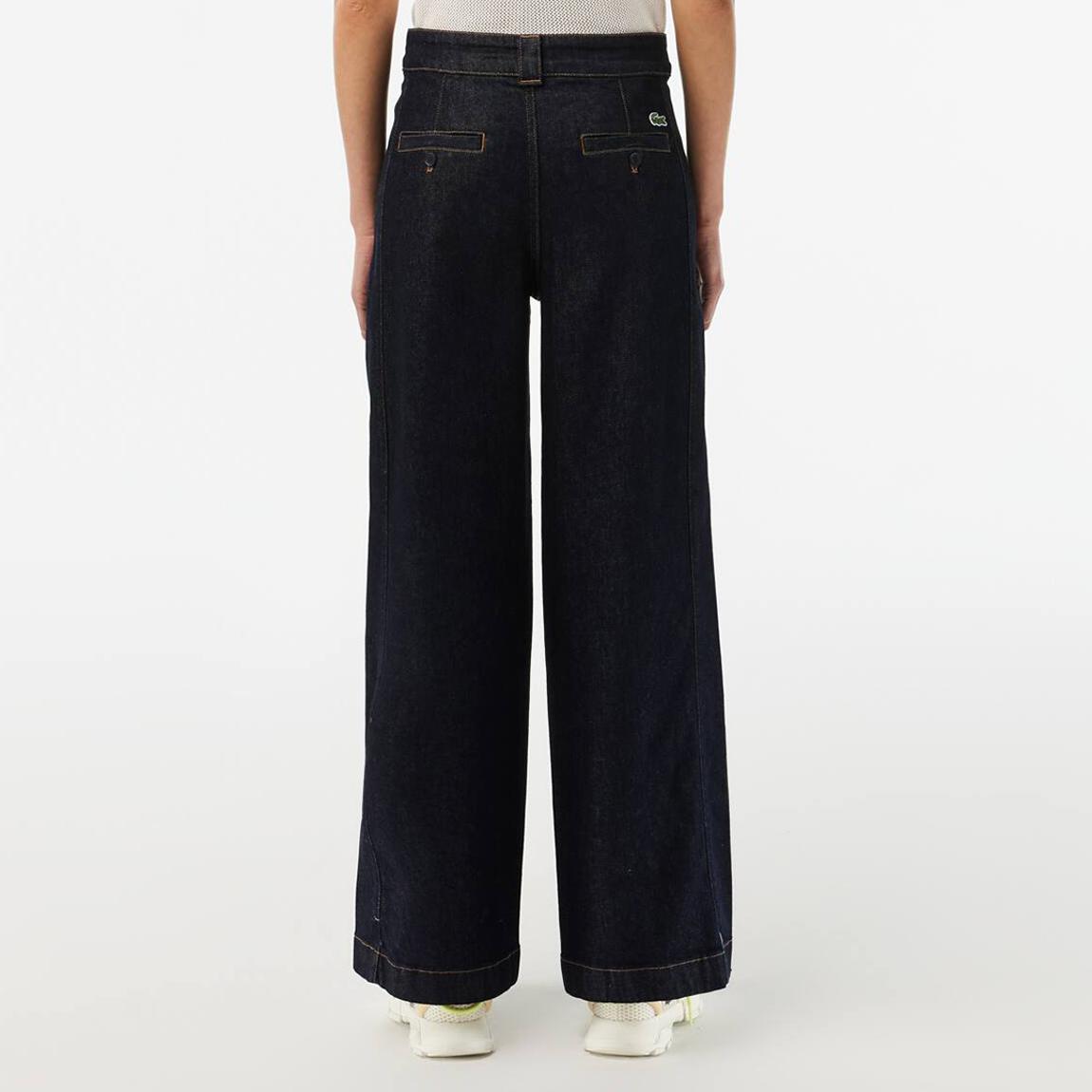 Dark Blue Wide Leg Stretch Jeans main product photo