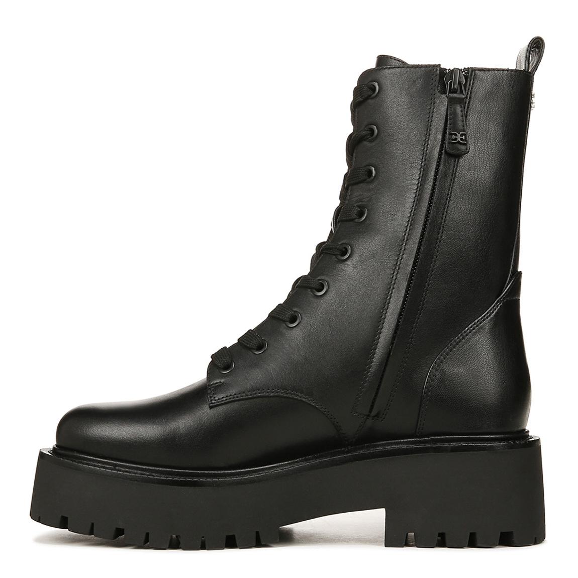 Black Evina Nappa Lace Up Ankle Boots main product photo