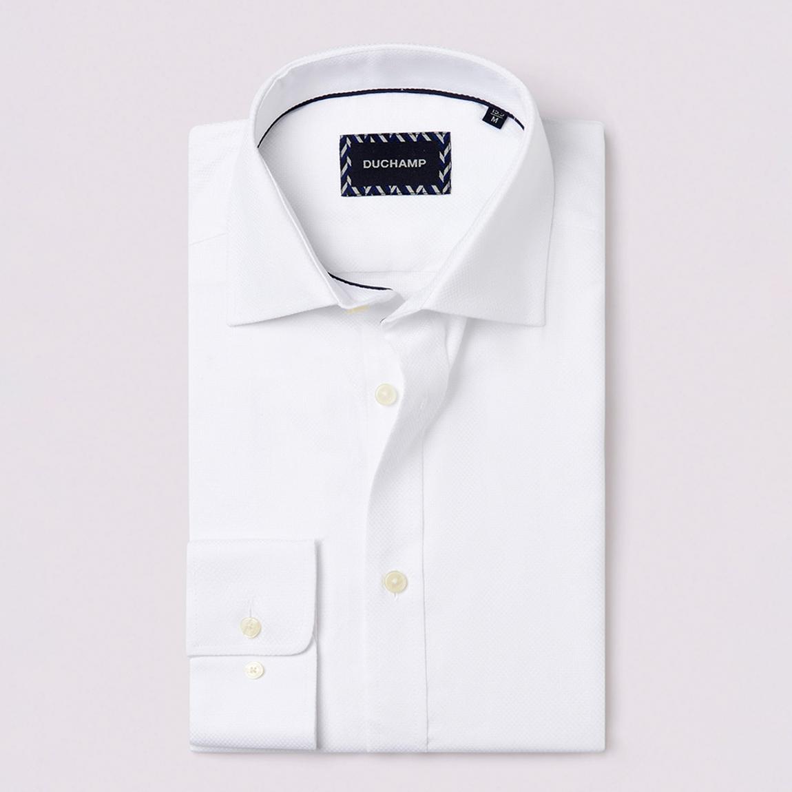 White Square Dobby Cotton Shirt main product photo