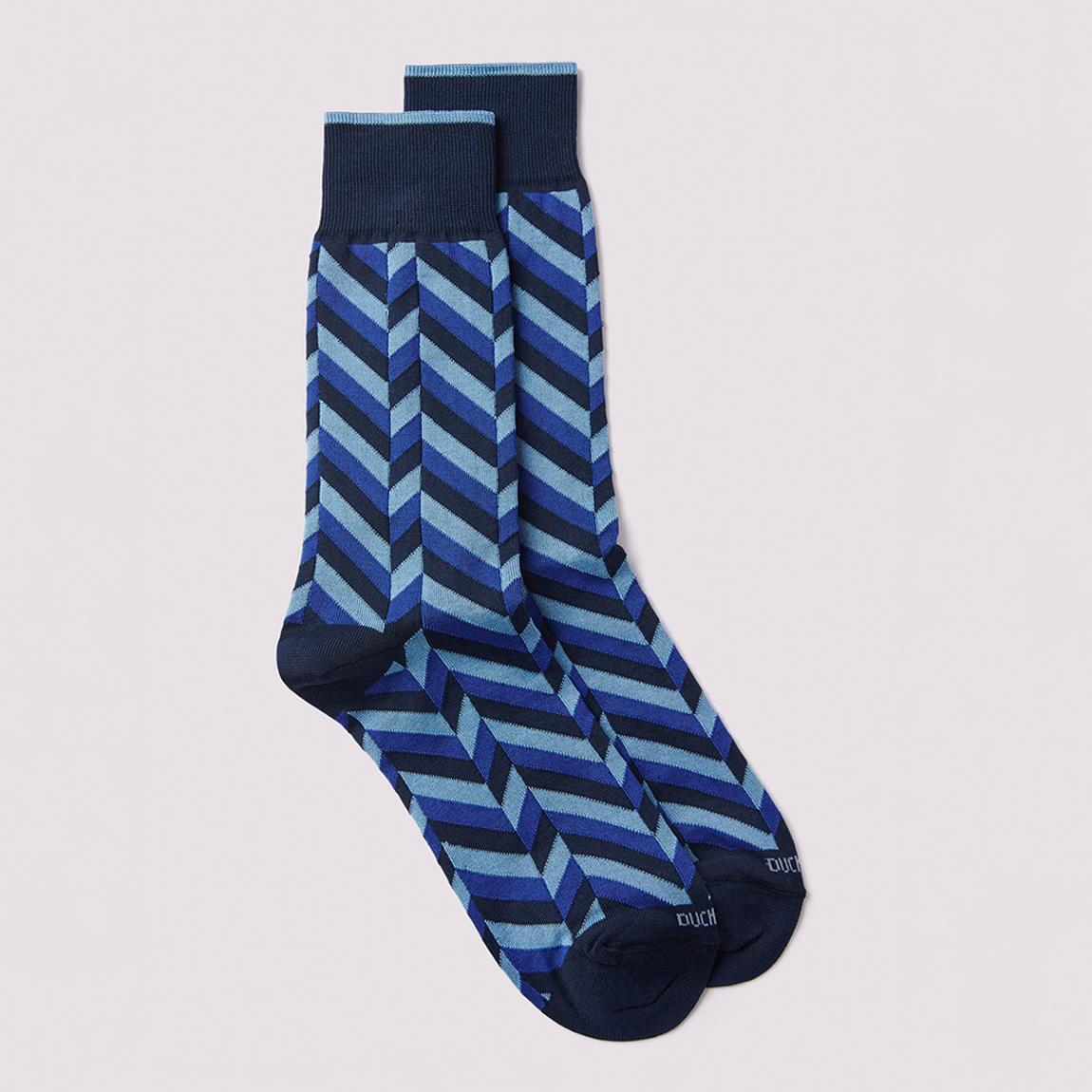 Blue Herringbone Socks main product photo