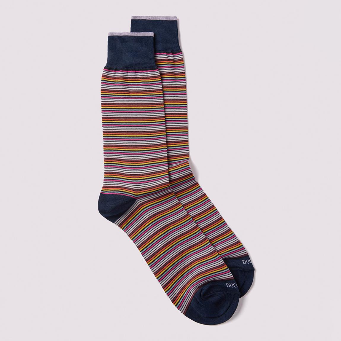 Multi Platinum Stripe Socks main product photo