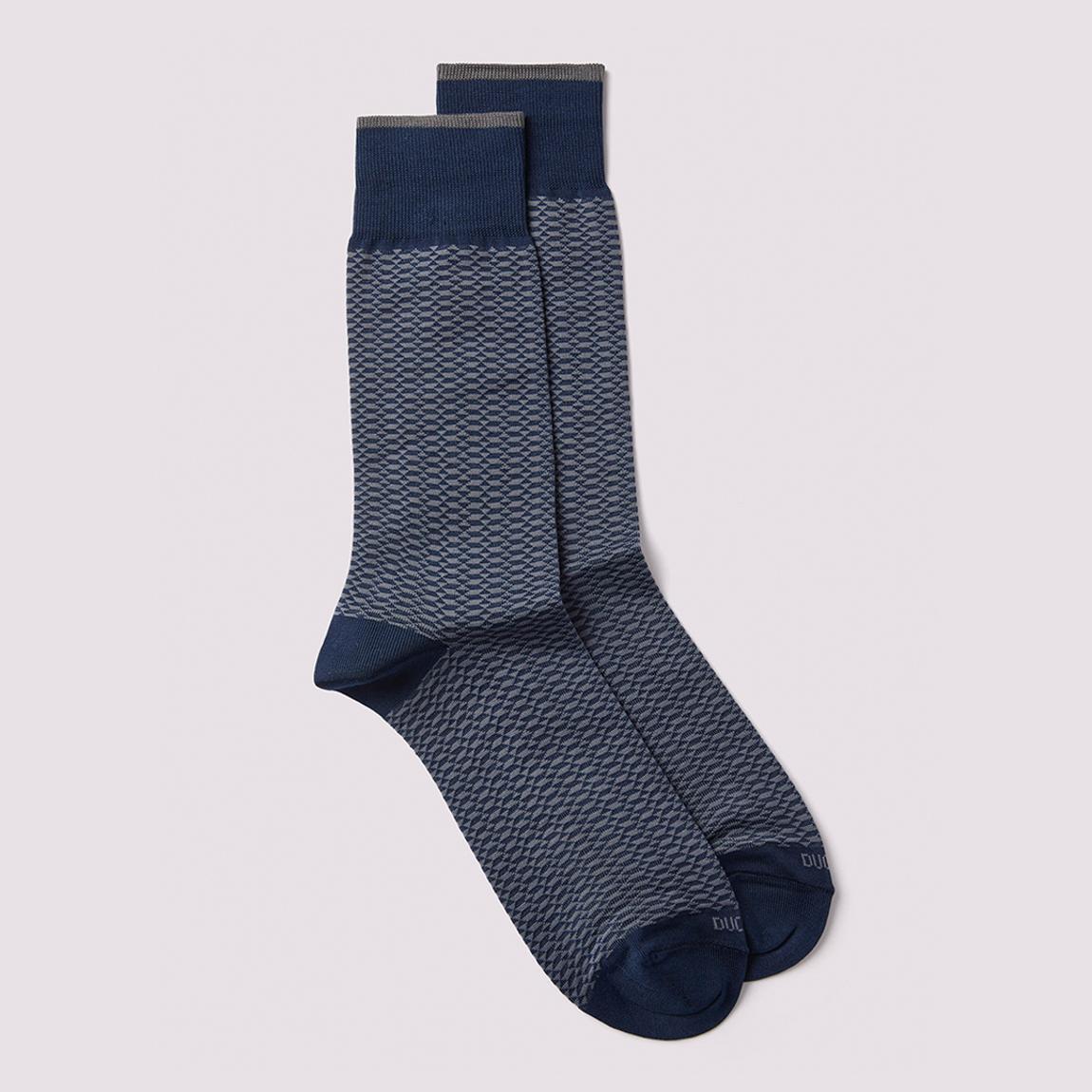Navy Mini Geo Socks main product photo
