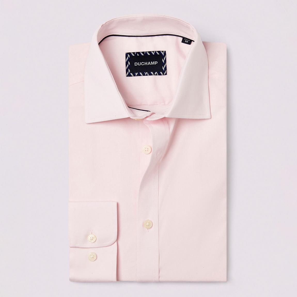Pink Poplin Stretch Cotton Blend Shirt main product photo