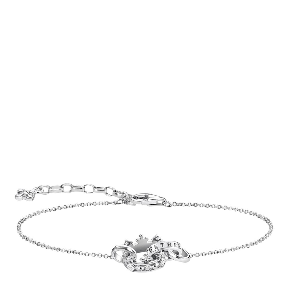 Silver Sterling Silver White Crown Bracelet main product photo