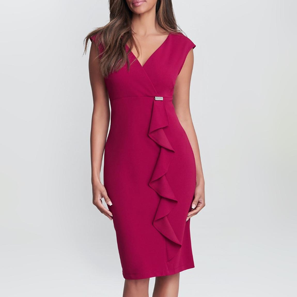 Red Carin Sleeveless Dress main product photo