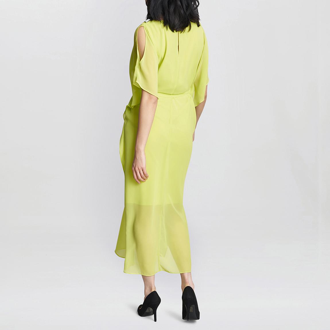 Lime Francesca Cold Shoulder Maxi Dress main product photo