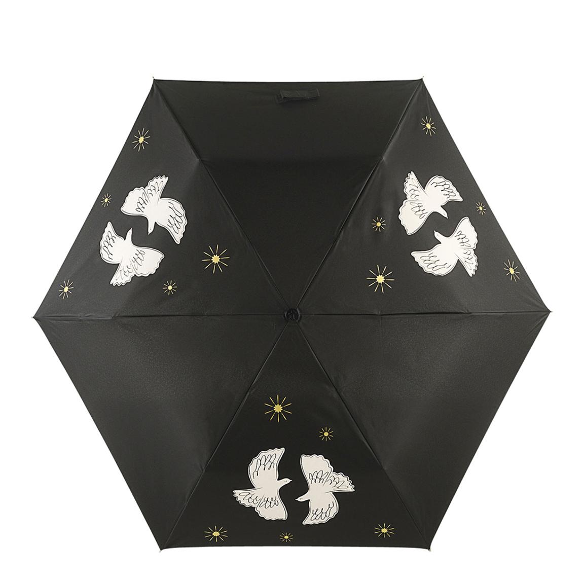 Black Two Turtle Doves Responsible Handbag Umbrella main product photo
