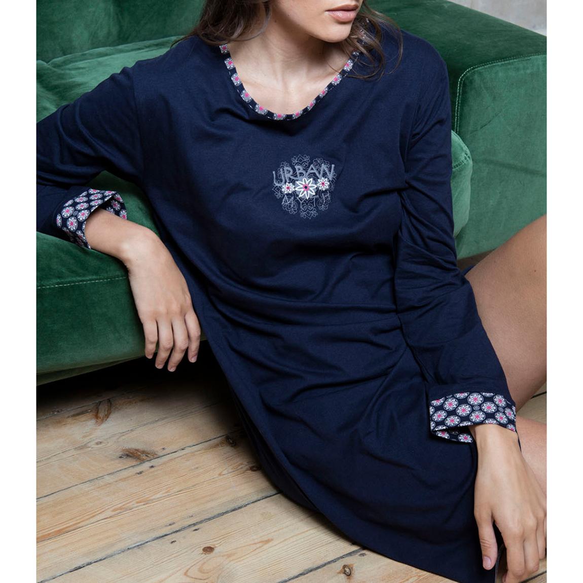 Navy Retro Urban Myth Motif Shirt main product photo