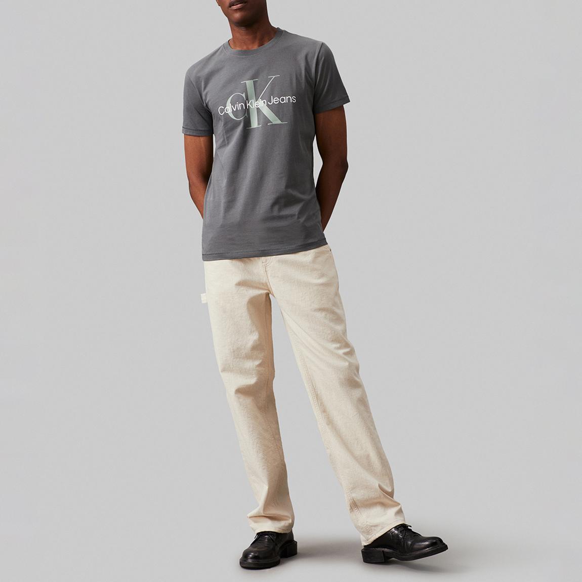 Charcoal Logo Cotton T-Shirt main product photo