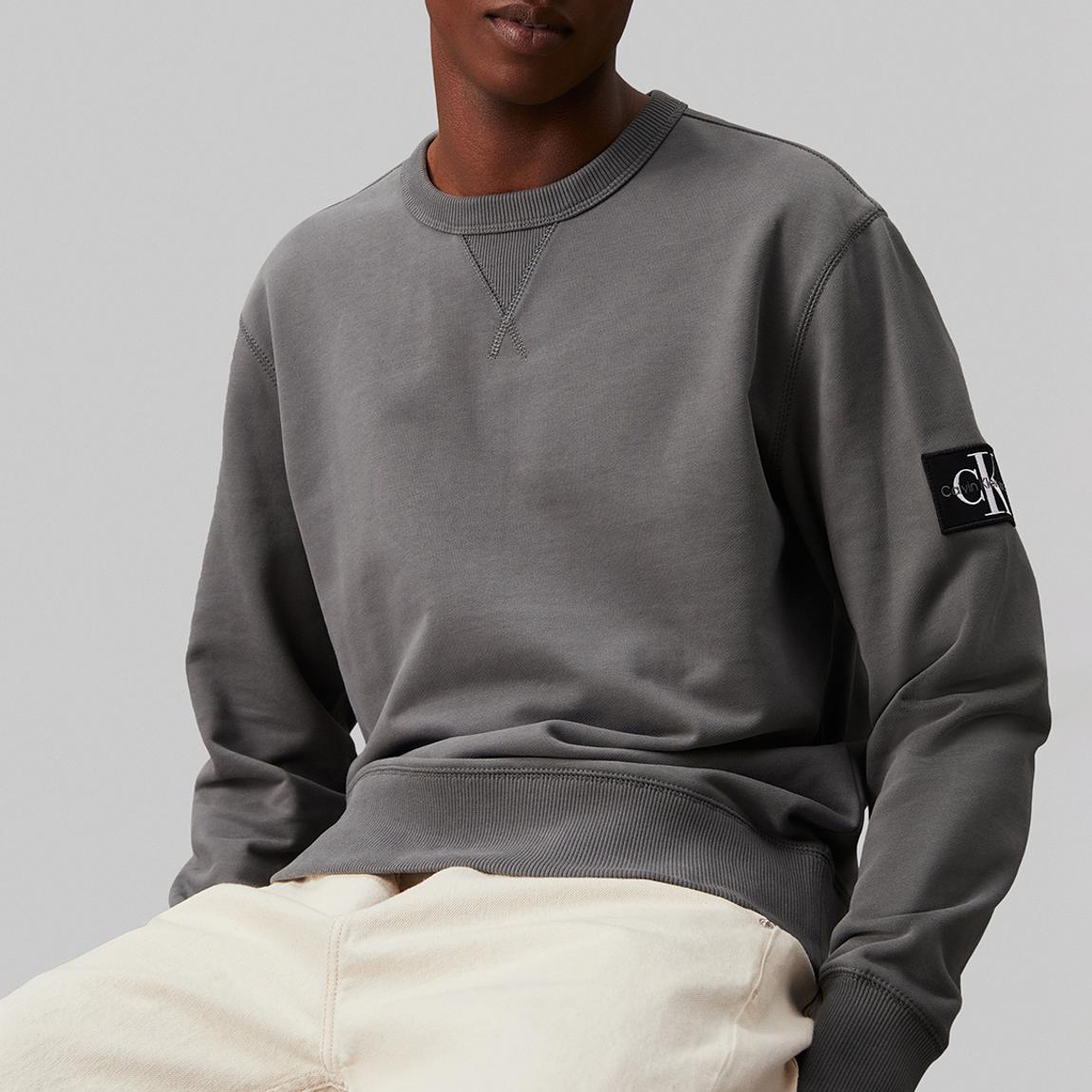 Charcoal Badge Crew Neck Sweatshirt main product photo