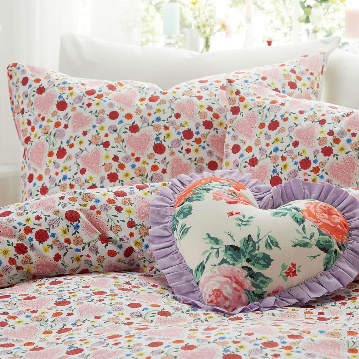 30 Years Heart Rose Poly Cushion main product photo