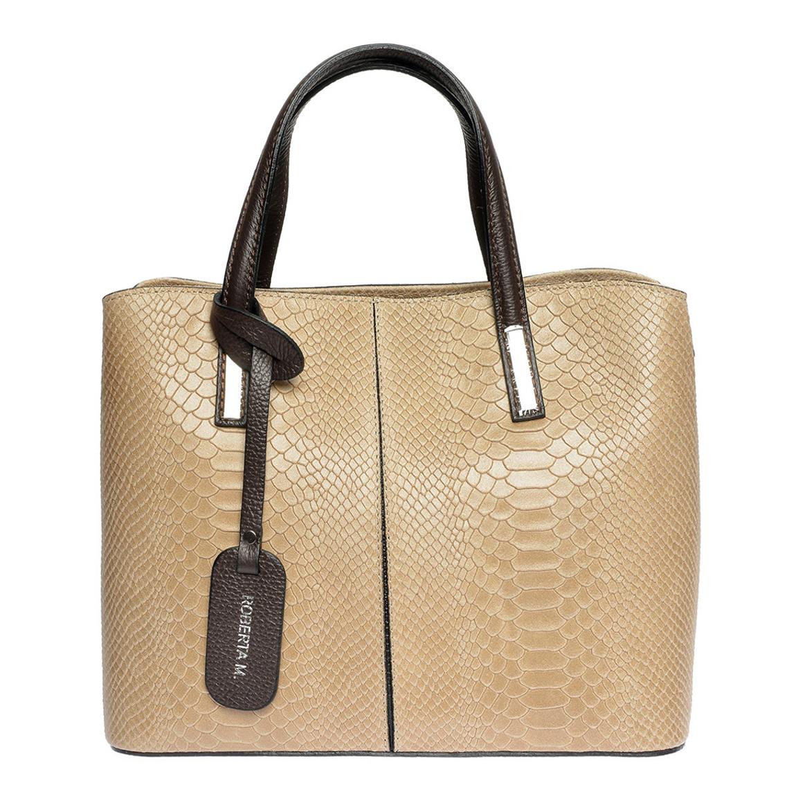 Roberta M Grey Top Handle Bag main product photo