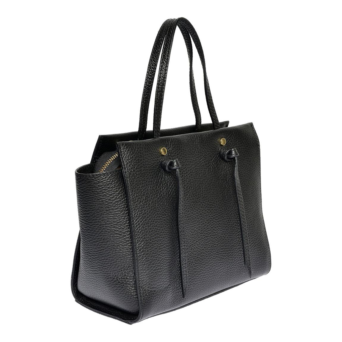 Anna Luchini Black Tote Bag main product photo