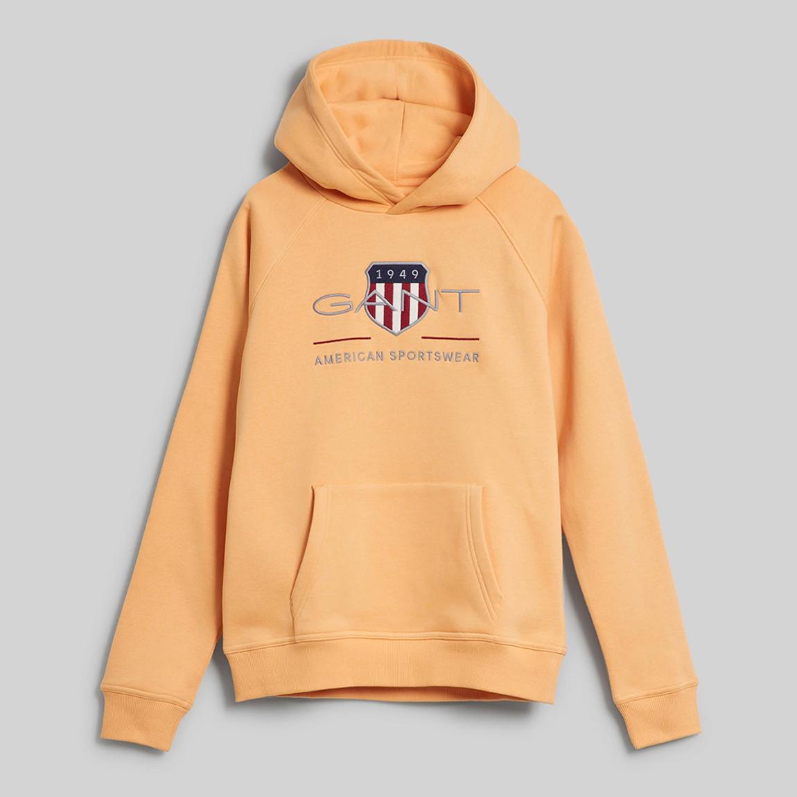 Teen's Coral Archive Shield Hoodie main product photo