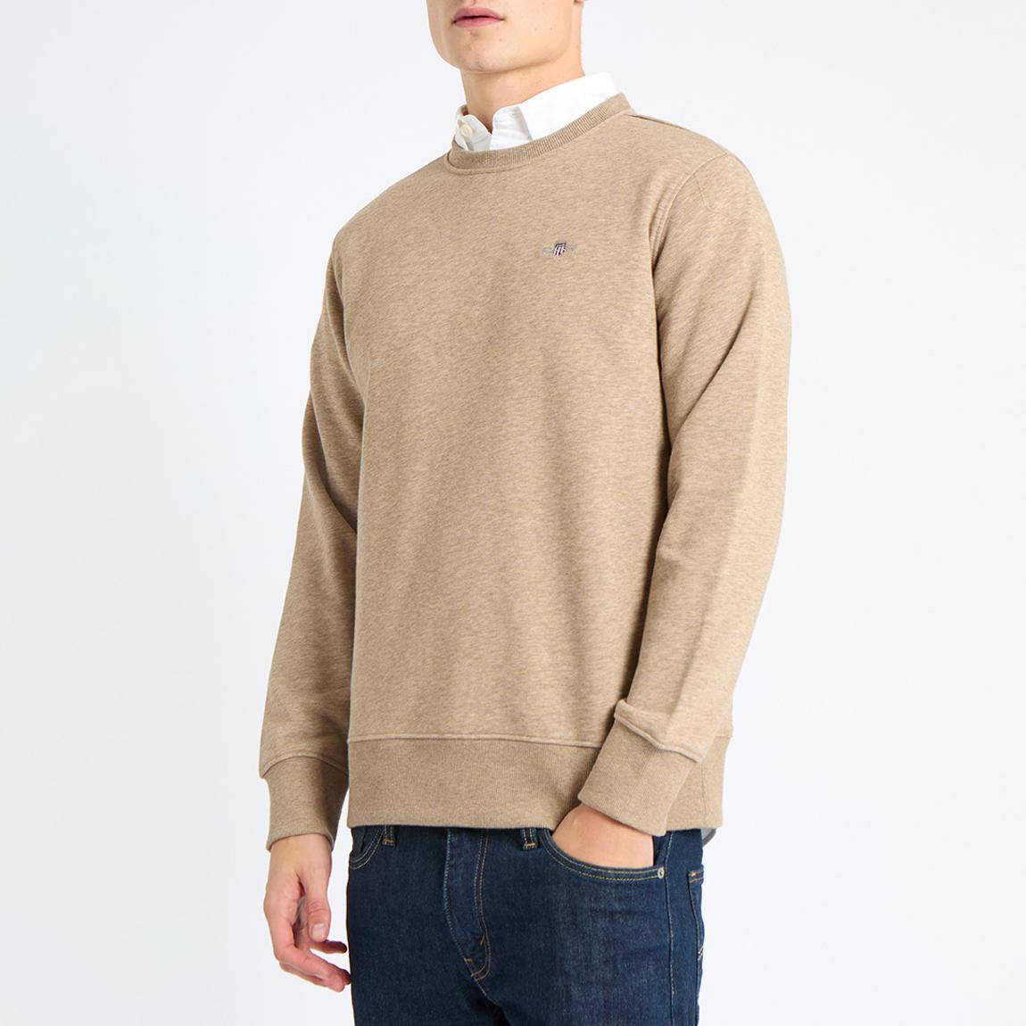 Brown Shield Logo Crew Neck Sweatshirt main product photo