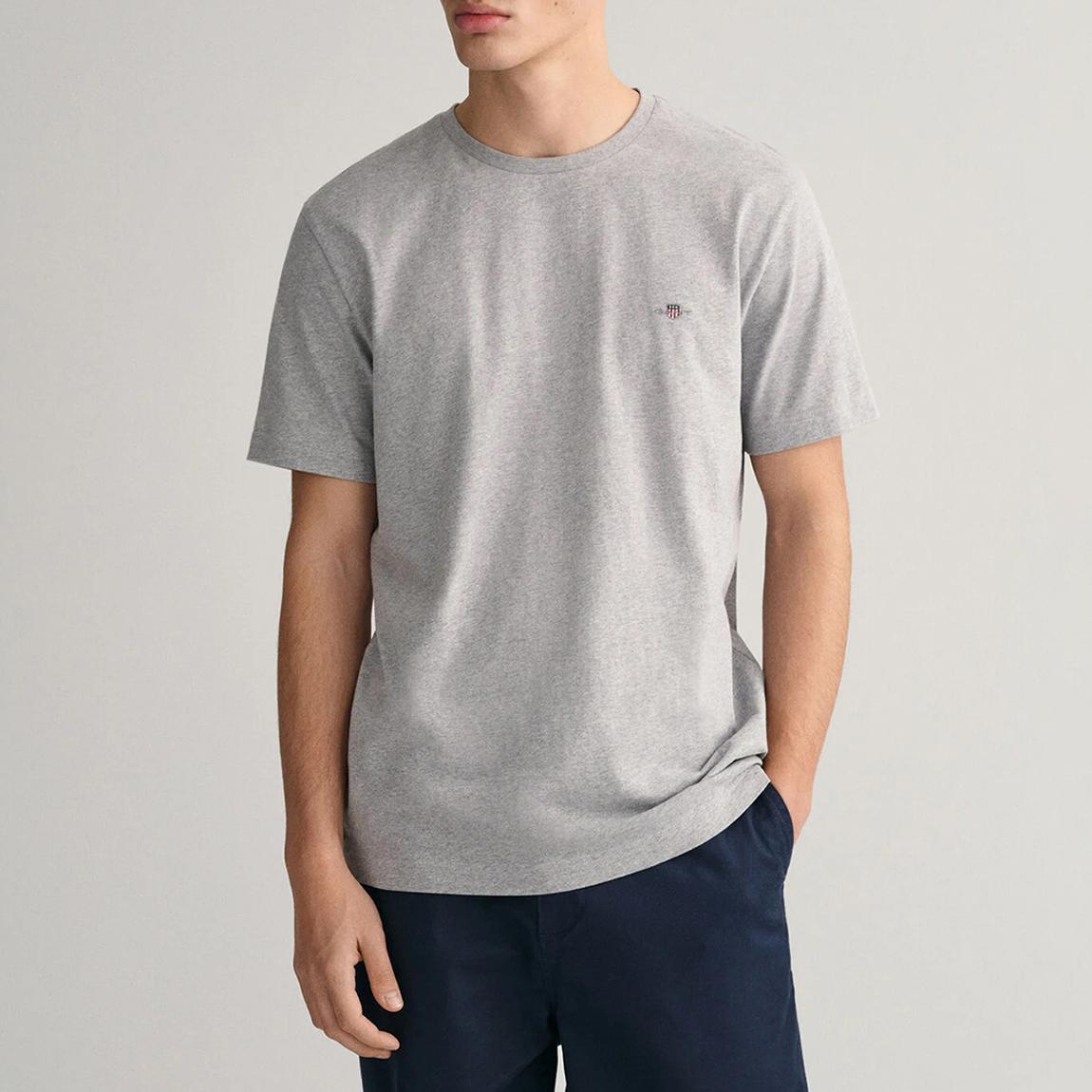 Grey Shield Logo Crew Neck T-Shirt main product photo