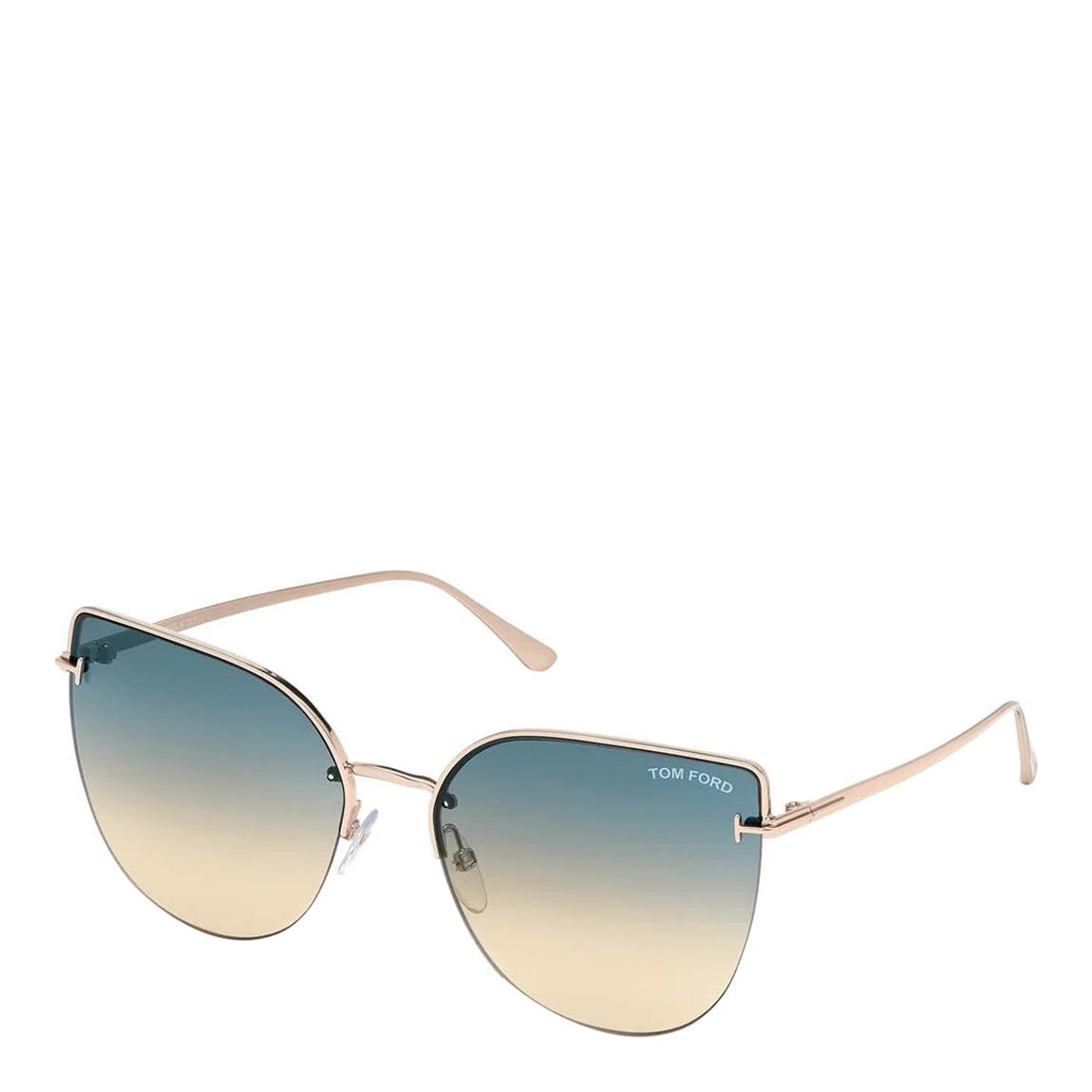 Women's Gold Tom Ford Sunglasses 60mm main product photo