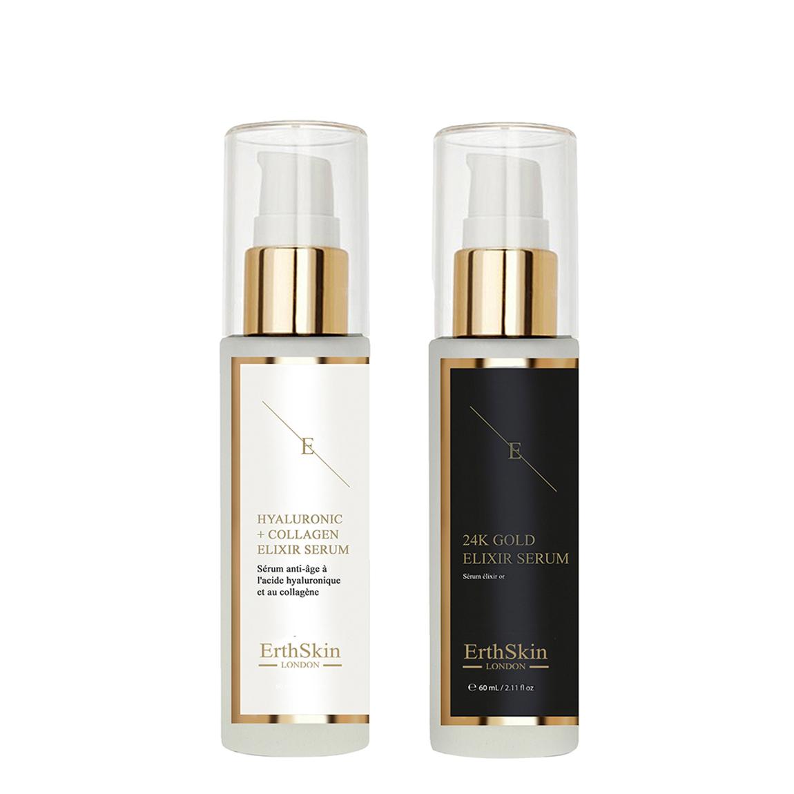 Anti-Wrinkle Elixir Serum 24K Gold - 60Ml + Hyaluronic Acid &Amp;Amp; Collagen Serum - 60Ml main product photo