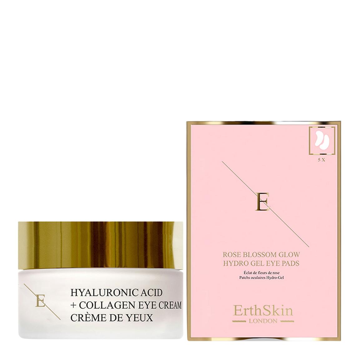 Hyaluronic Acid + Collagen Pro Age Eye Cream 30Ml + Rose Blossom Glow Hydro-Gel Eye Pads 5 X 2 main product photo